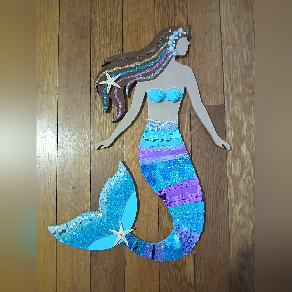 Mermaid wall hanging